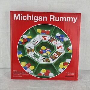 2012 Michigan Rummy Board Game Pressman 5551 2012 Complete 96 Chips Sealed